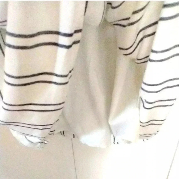 Old Navy Women White Striped Short Pullover Lined Linen Blend Dress XS nautical - Picture 6 of 7